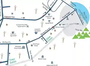 Wadhwa Artek Park location map, Bandra East